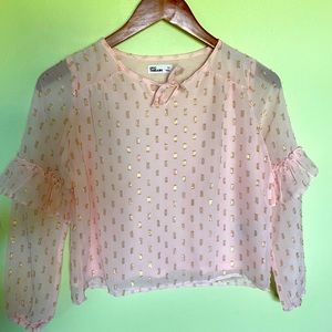 Girls’ Epic Threads Metallic Dot Top